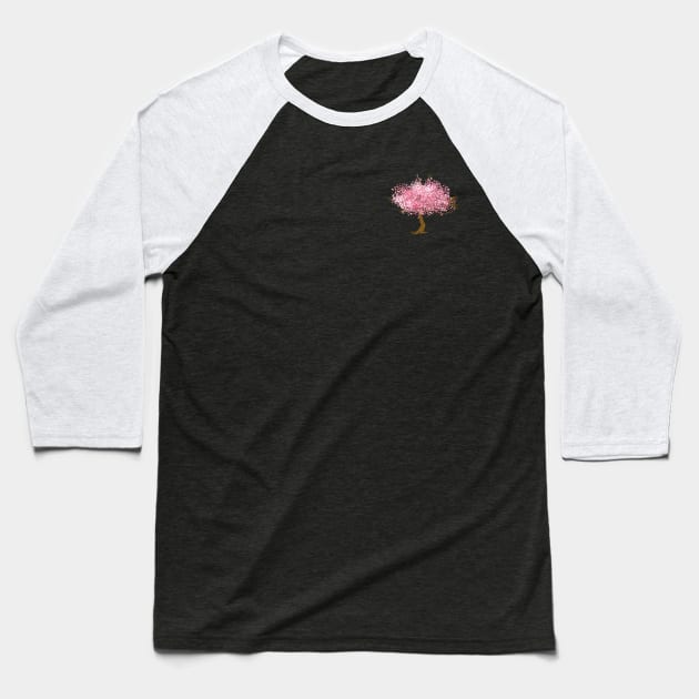 Cherry Blossom Tree Baseball T-Shirt by CITROPICALL